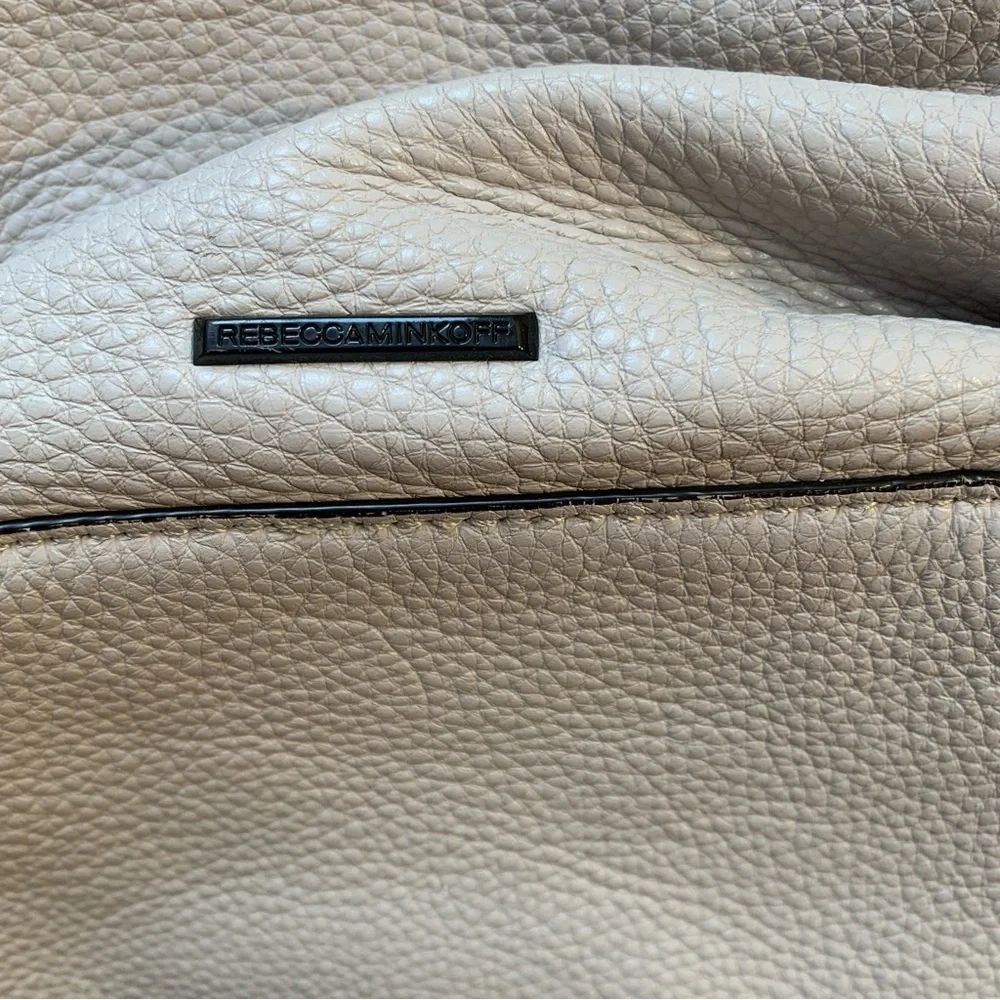 Rebecca Minkoff Backpack Leather tassel Drawstring Magnetic snap Closure Flaptop - Picture 12 of 16